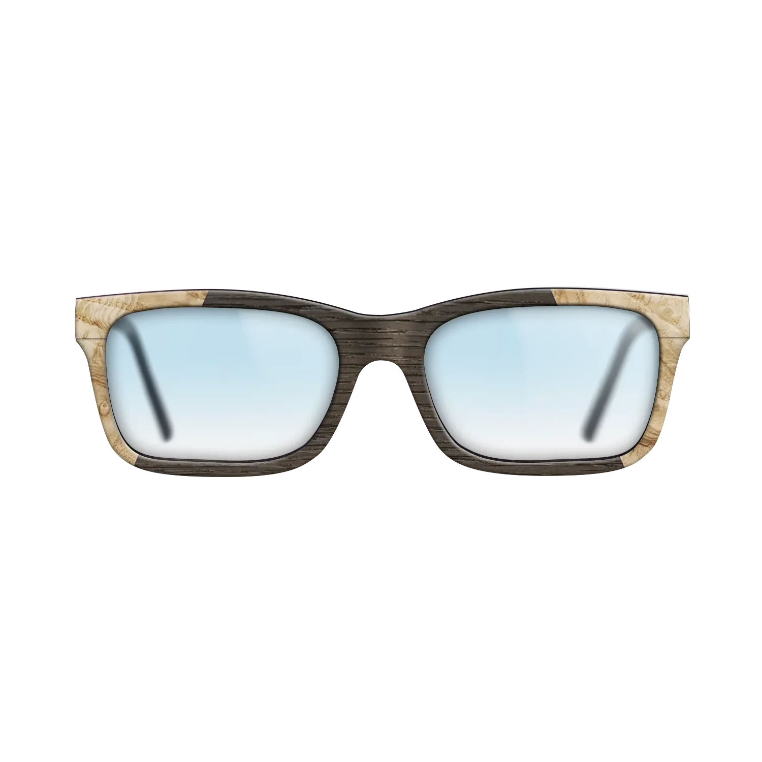 Fumed Oak,Olive Burl: Angle Cut - The Sage - Rectangle - 923 - SIRIS wood optic