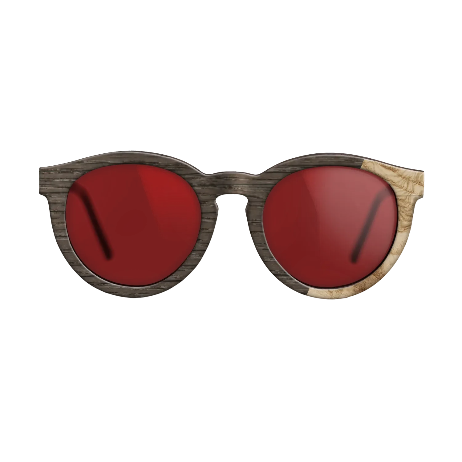 Fumed Oak,Olive Burl: Dicut - The Rebel - Round - SIRIS wood optic