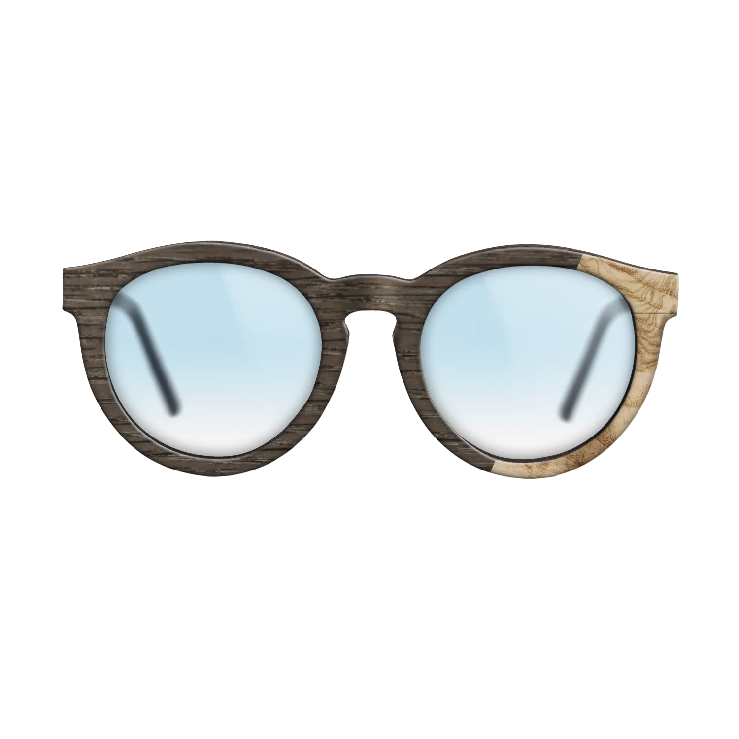Fumed Oak,Olive Burl: Dicut - The Rebel - Round - SIRIS wood optic