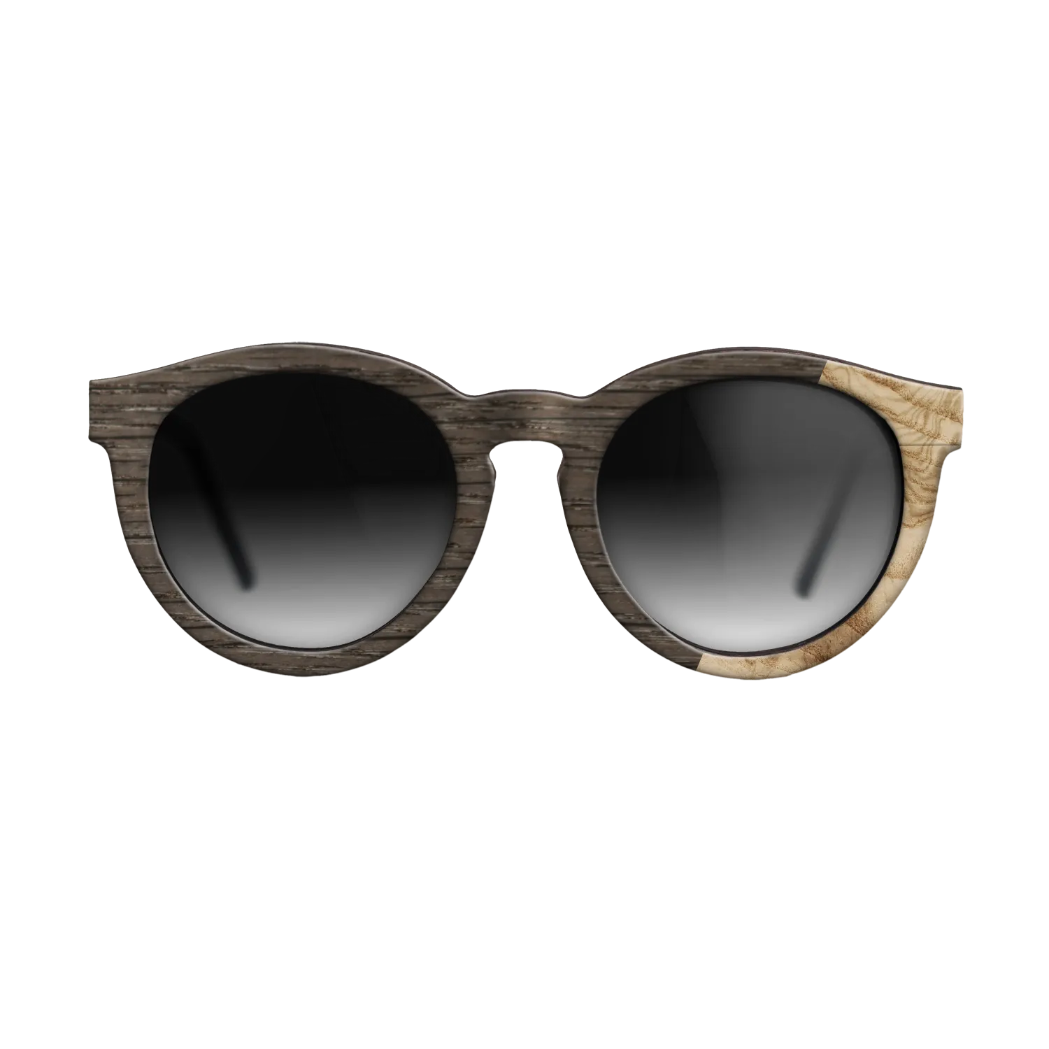 Fumed Oak,Olive Burl: Dicut - The Rebel - Round - SIRIS wood optic