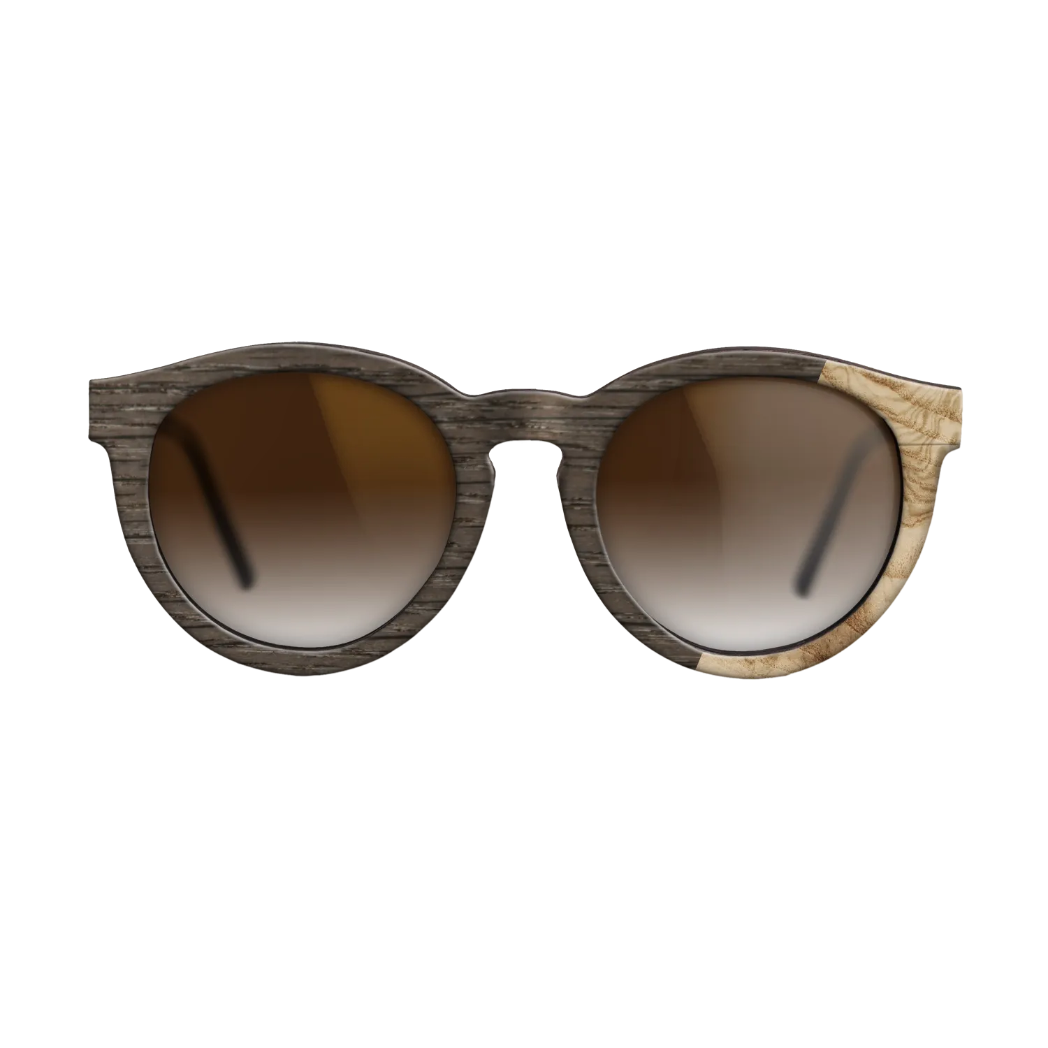 Fumed Oak,Olive Burl: Dicut - The Rebel - Round - SIRIS wood optic