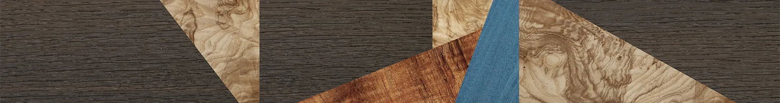 Fumed Oak,Olive Burl,Koa,Poplar Dyed: Blue Denim: Geometric - The Rebel - Round - 1005 - SIRIS wood optic