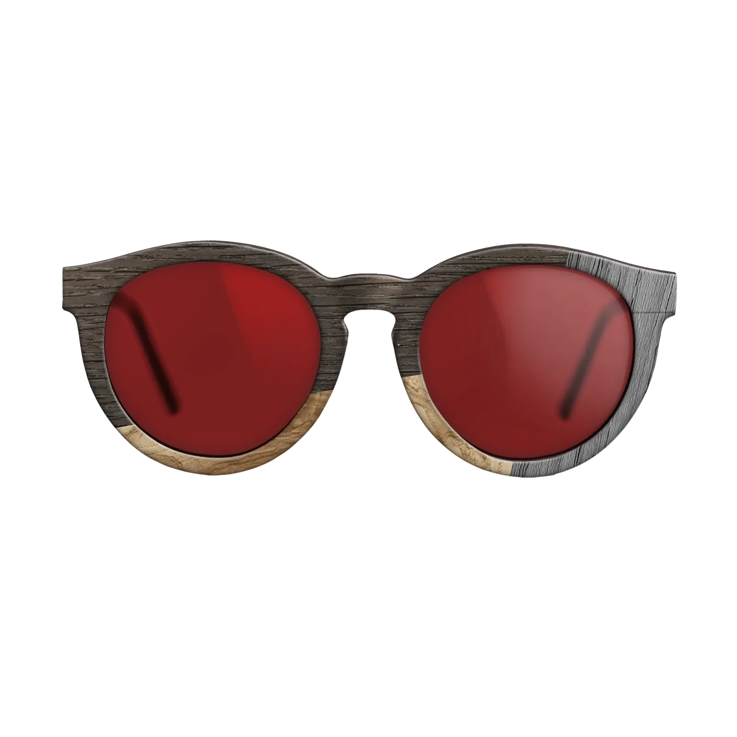 Fumed Oak,Olive Burl,Poplar Dyed: Grey: Bauhaus - The Rebel - Round - 1212 - SIRIS wood optic