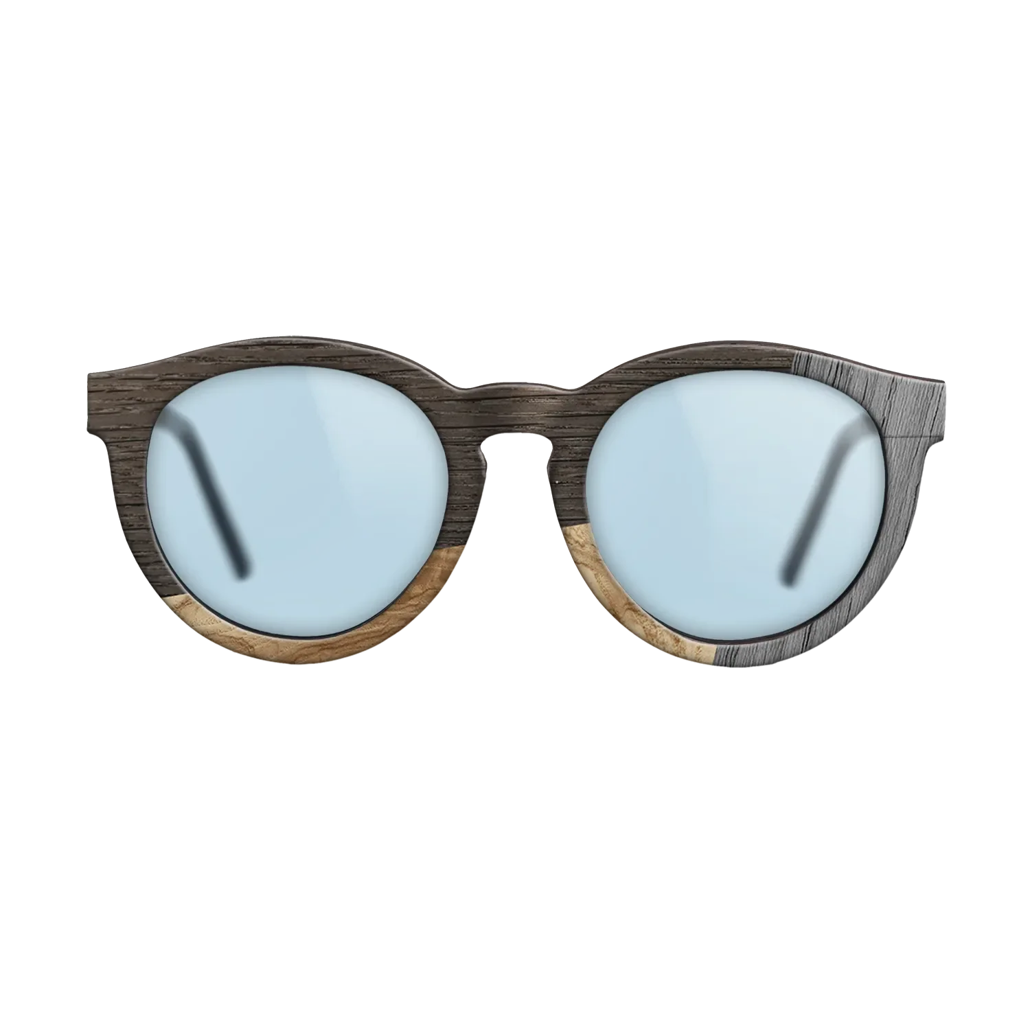 Fumed Oak,Olive Burl,Poplar Dyed: Grey: Bauhaus - The Rebel - Round - 1212 - SIRIS wood optic