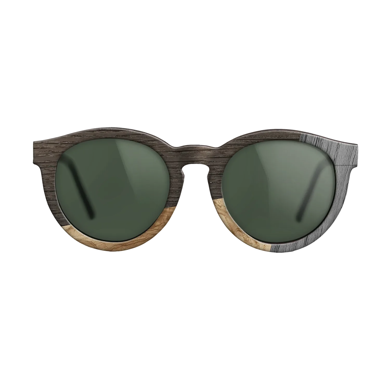 Fumed Oak,Olive Burl,Poplar Dyed: Grey: Bauhaus - The Rebel - Round - 1212 - SIRIS wood optic