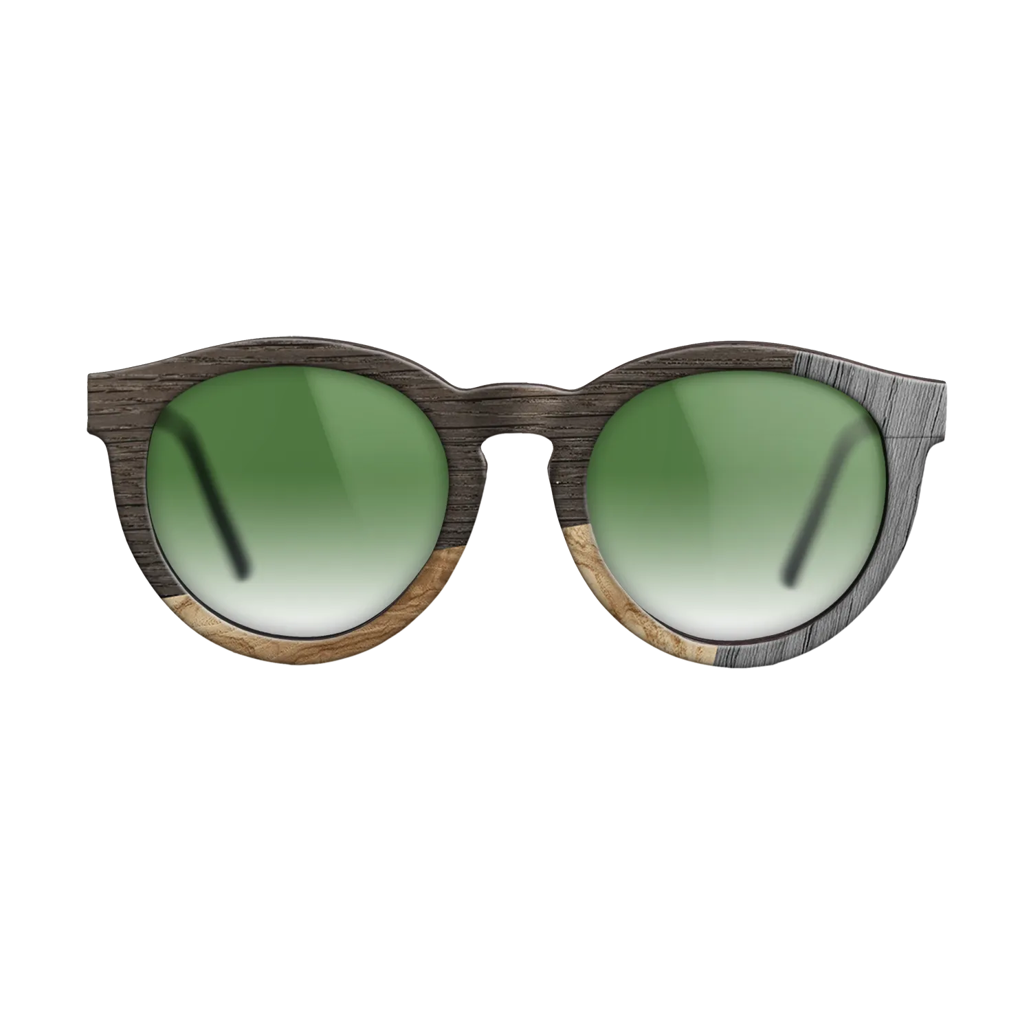 Fumed Oak,Olive Burl,Poplar Dyed: Grey: Bauhaus - The Rebel - Round - 1212 - SIRIS wood optic