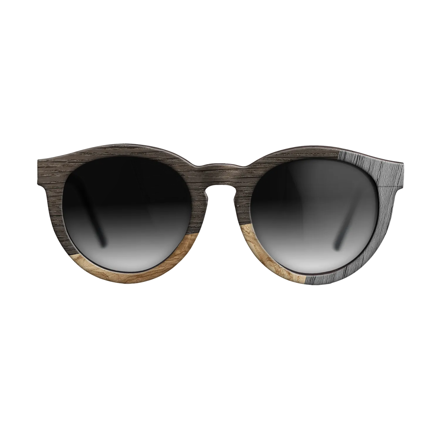 Fumed Oak,Olive Burl,Poplar Dyed: Grey: Bauhaus - The Rebel - Round - 1212 - SIRIS wood optic