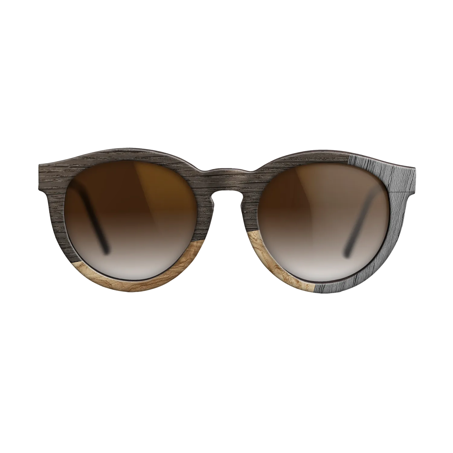 Fumed Oak,Olive Burl,Poplar Dyed: Grey: Bauhaus - The Rebel - Round - 1212 - SIRIS wood optic