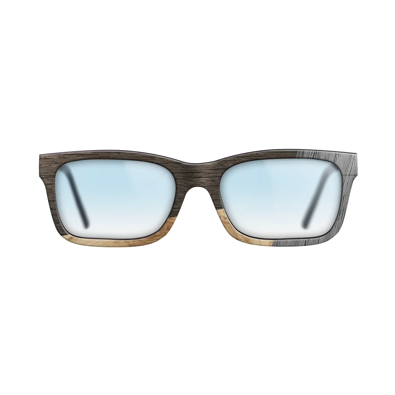Fumed Oak,Olive Burl,Poplar Dyed: Grey: Bauhaus - The Sage - Rectangle - 1212 - SIRIS wood optic