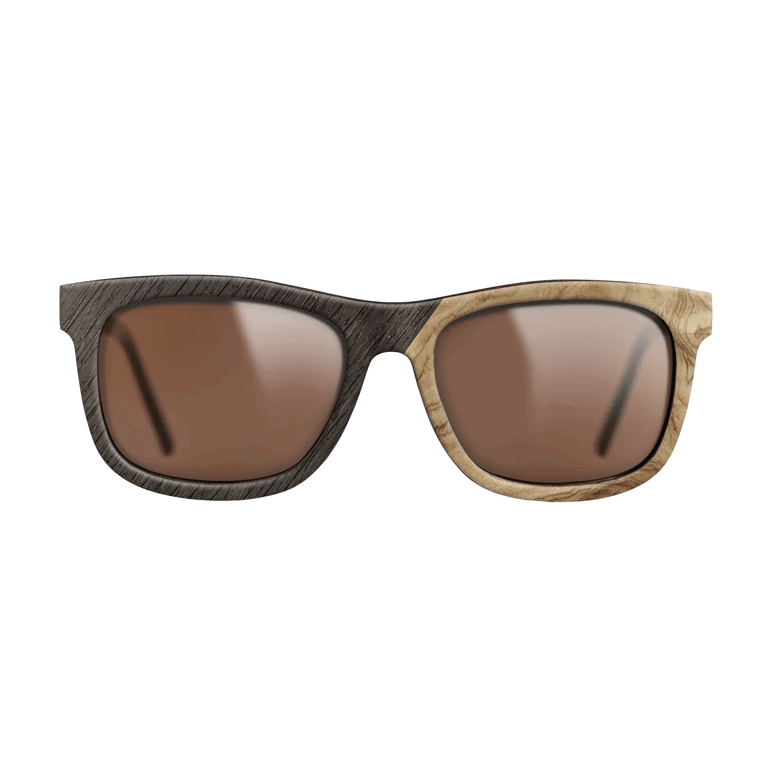 Fumed Oak,Olive Burl,Poplar Dyed: Red: Angle Cut - The Hero - Square - SIRIS wood optic