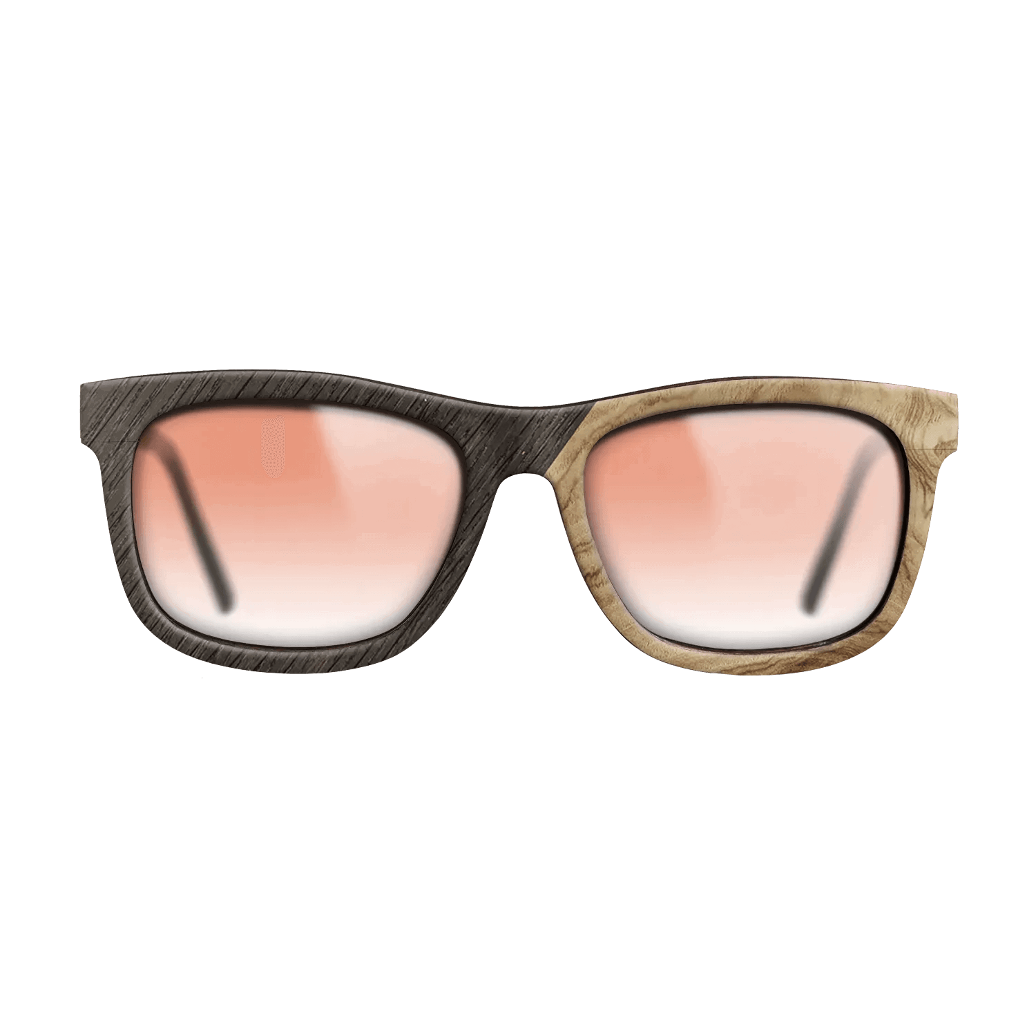 Fumed Oak,Olive Burl,Poplar Dyed: Red: Angle Cut - The Hero - Square - SIRIS wood optic