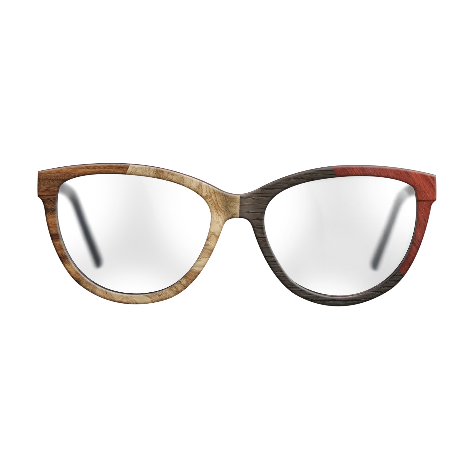 Fumed Oak,Olive Burl,Santos Rosewood Dark,Wenge,Bloodwood: Angle Cut - The Maiden - Cat - 1939 - SIRIS wood optic