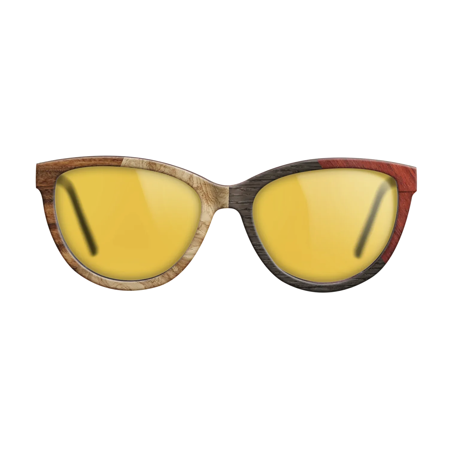 Fumed Oak,Olive Burl,Santos Rosewood Dark,Wenge,Bloodwood: Angle Cut - The Maiden - Cat - 1939 - SIRIS wood optic