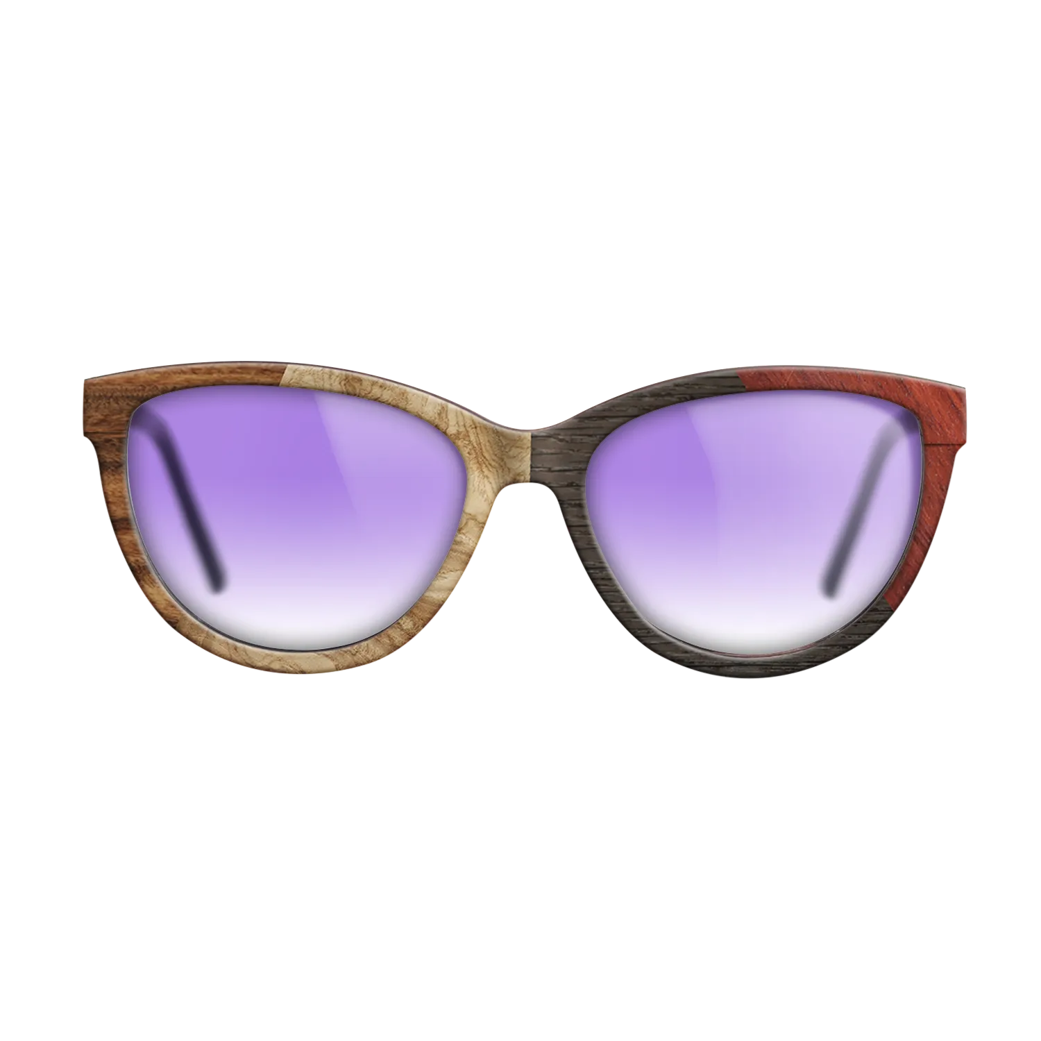 Fumed Oak,Olive Burl,Santos Rosewood Dark,Wenge,Bloodwood: Angle Cut - The Maiden - Cat - 1939 - SIRIS wood optic