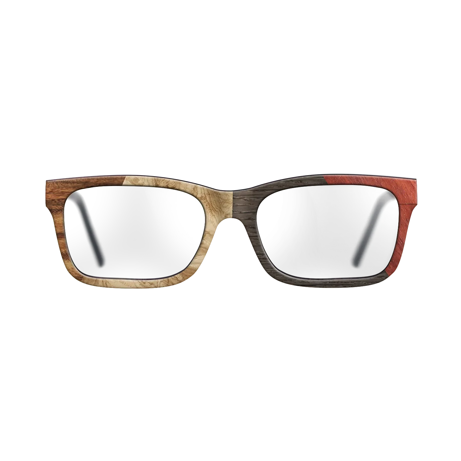 Fumed Oak,Olive Burl,Santos Rosewood Dark,Wenge,Bloodwood: Angle Cut - The Sage - Rectangle - 1939 - SIRIS wood optic