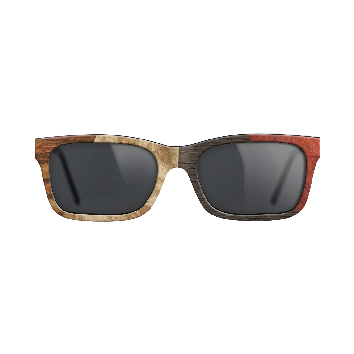 Fumed Oak,Olive Burl,Santos Rosewood Dark,Wenge,Bloodwood: Angle Cut - The Sage - Rectangle - 1939 - SIRIS wood optic