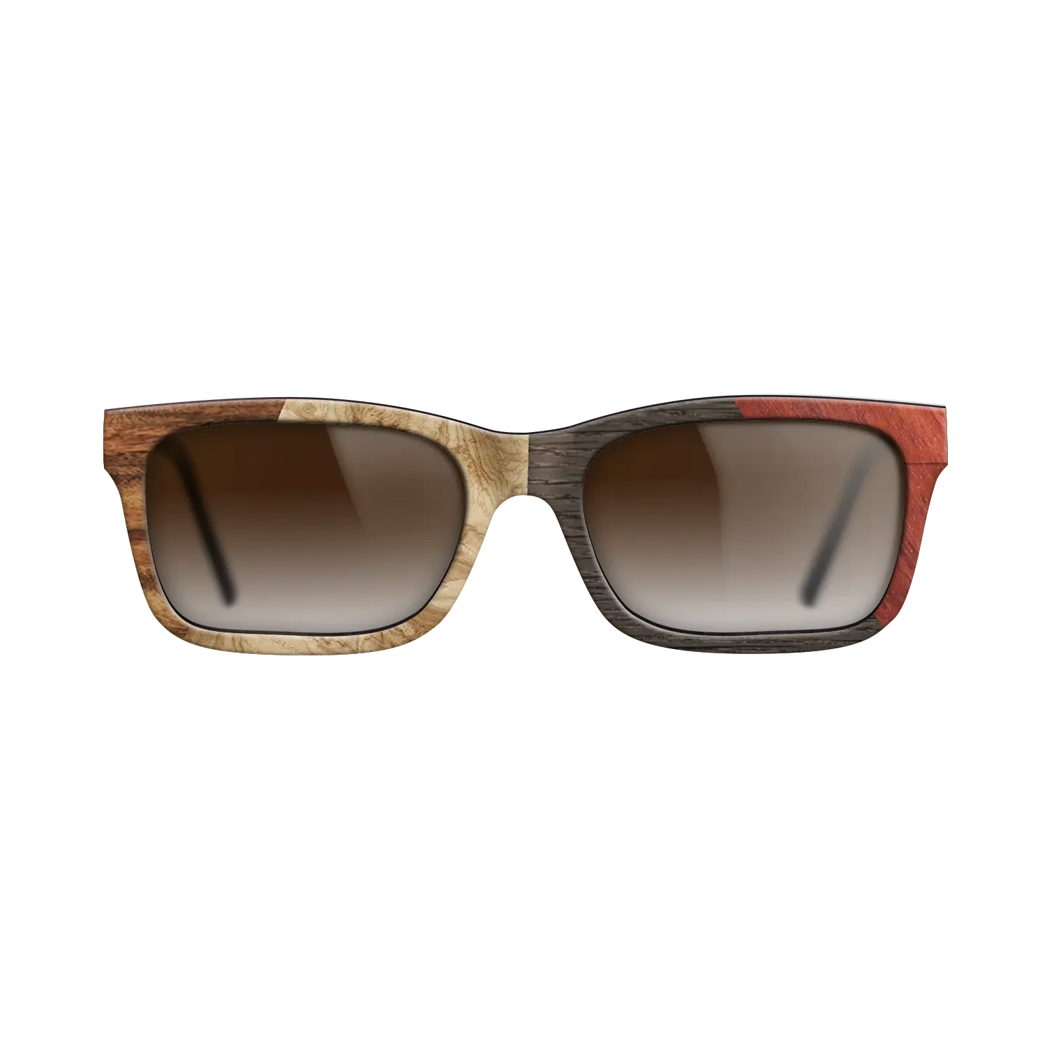 Fumed Oak,Olive Burl,Santos Rosewood Dark,Wenge,Bloodwood: Angle Cut - The Sage - Rectangle - 1939 - SIRIS wood optic