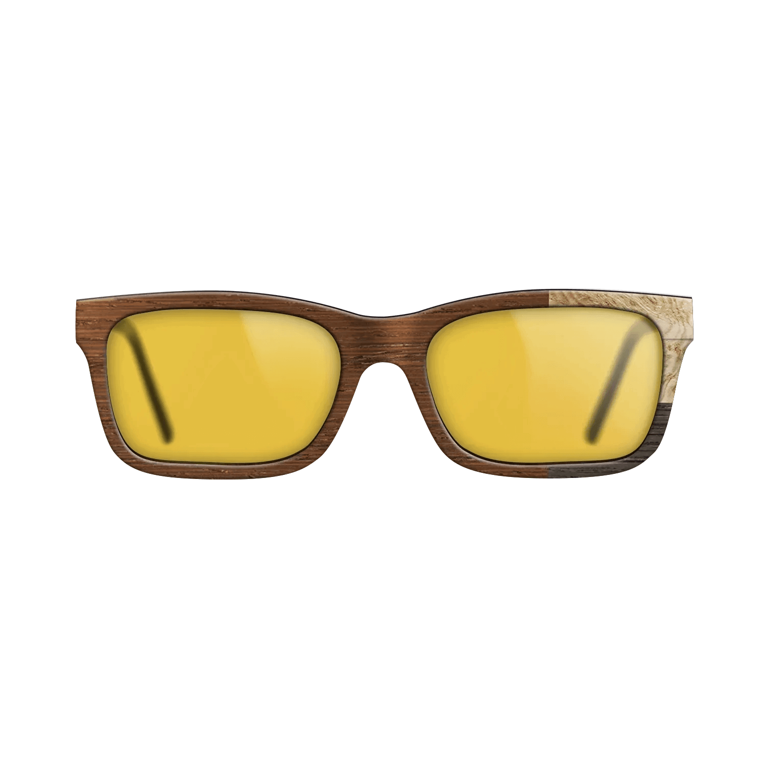 Fumed Oak,Olive Burl,Wenge: Cubic Cuts - The Sage - Rectangle - SIRIS wood optic