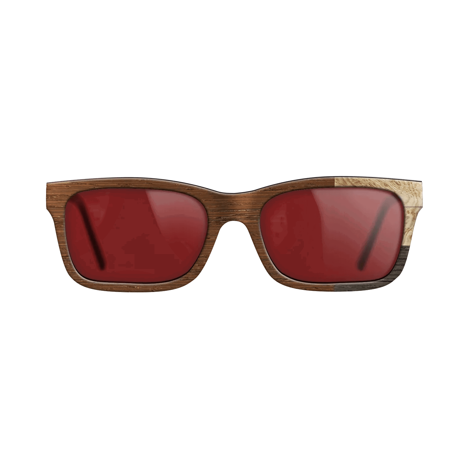Fumed Oak,Olive Burl,Wenge: Cubic Cuts - The Sage - Rectangle - SIRIS wood optic