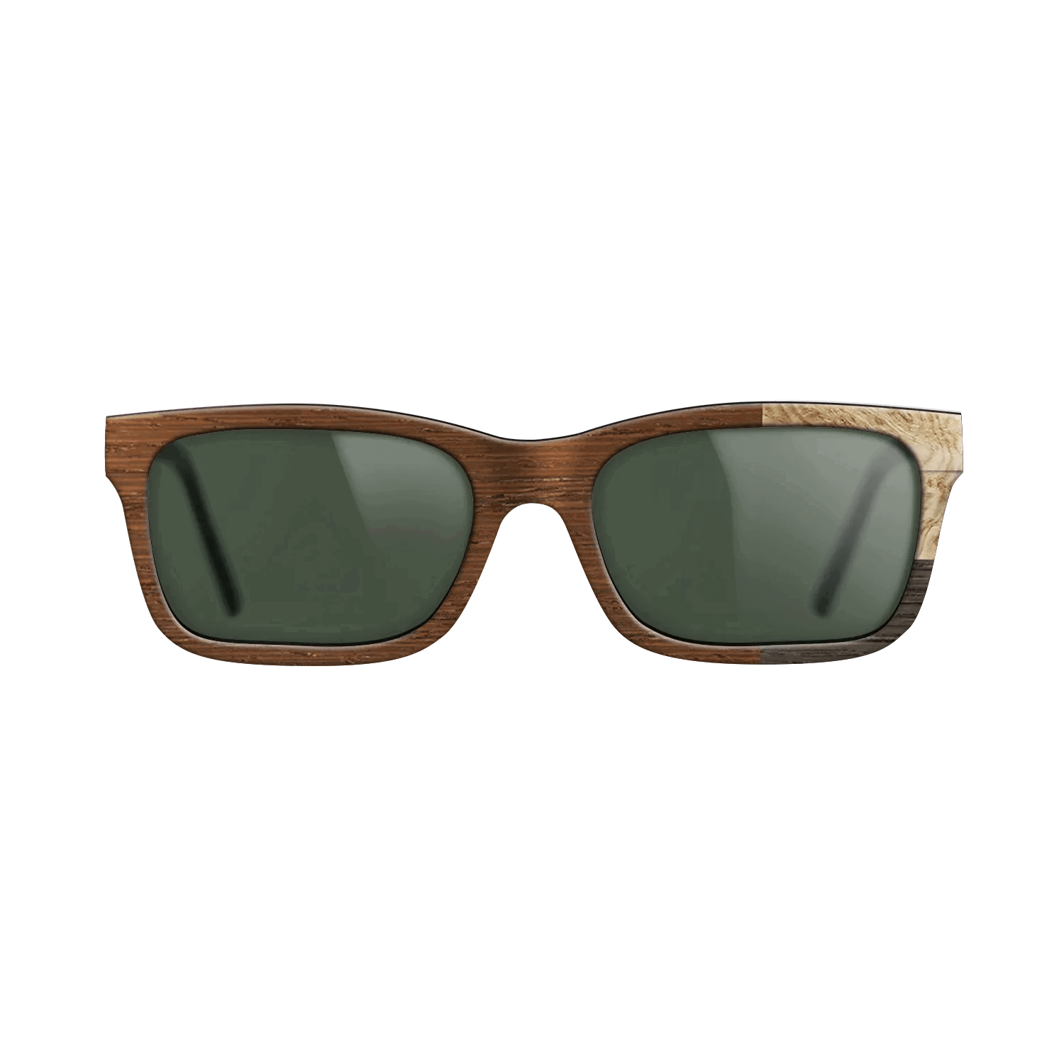 Fumed Oak,Olive Burl,Wenge: Cubic Cuts - The Sage - Rectangle - SIRIS wood optic