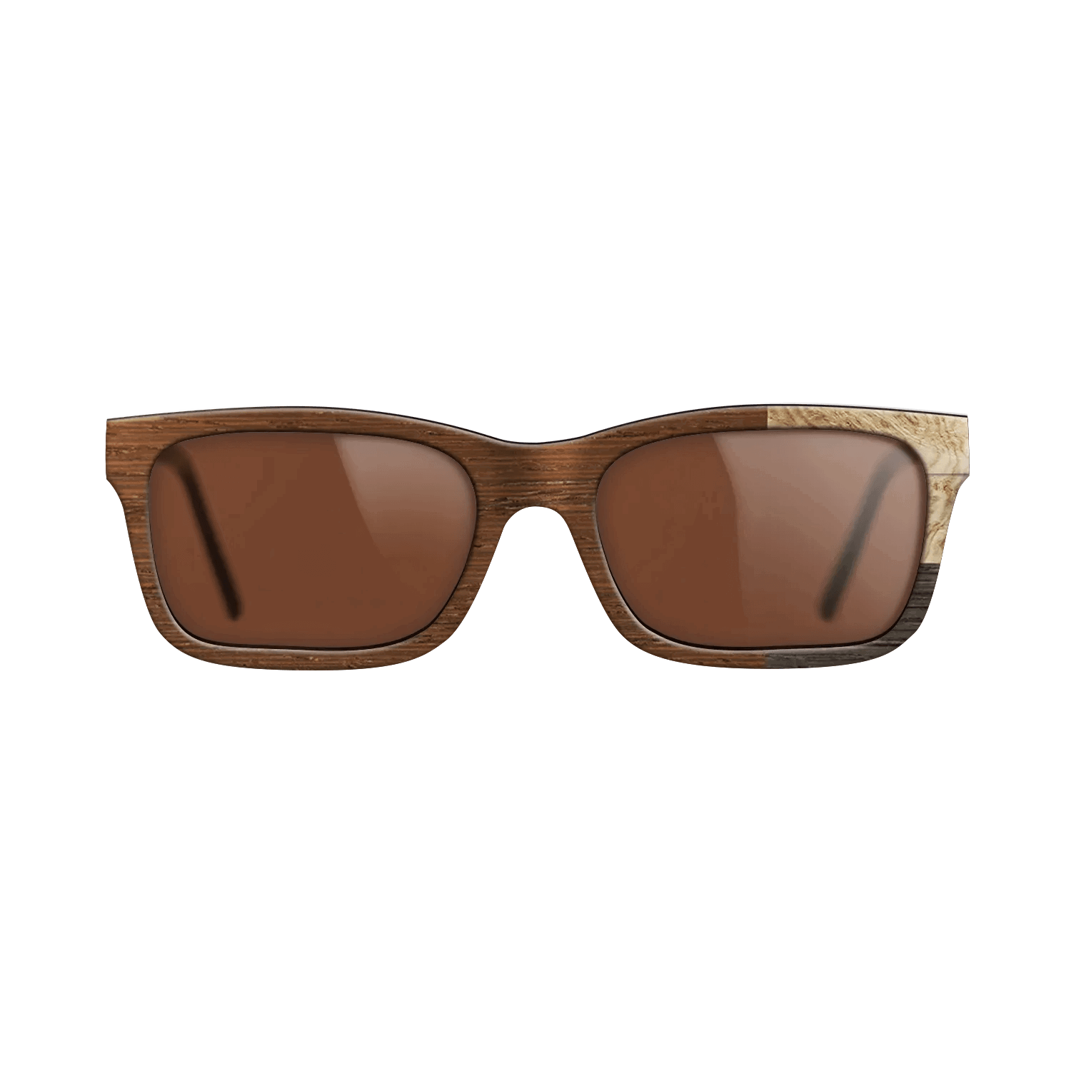 Fumed Oak,Olive Burl,Wenge: Cubic Cuts - The Sage - Rectangle - SIRIS wood optic