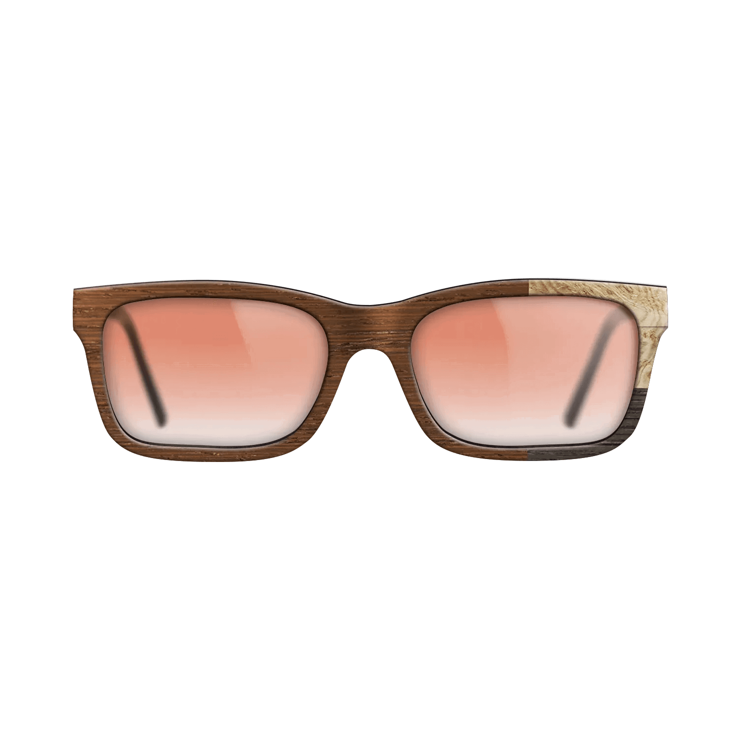 Fumed Oak,Olive Burl,Wenge: Cubic Cuts - The Sage - Rectangle - SIRIS wood optic