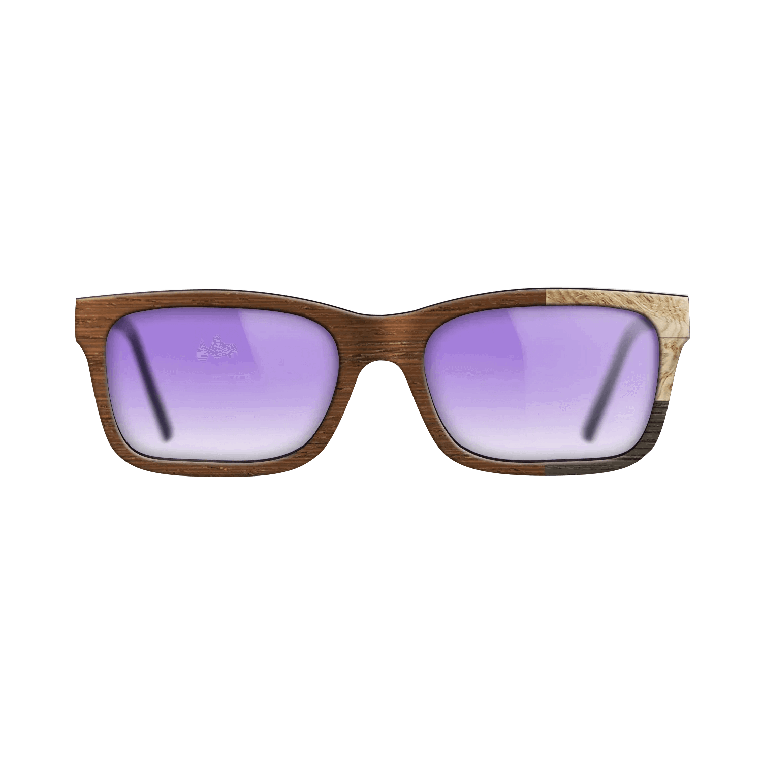 Fumed Oak,Olive Burl,Wenge: Cubic Cuts - The Sage - Rectangle - SIRIS wood optic