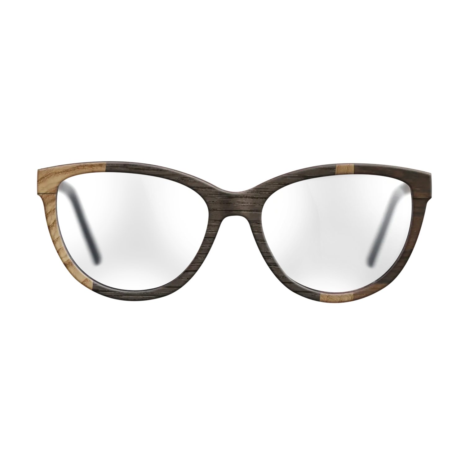 Fumed Oak,Olive Burl,Ziricote Dark Quartered: Wedge - The Maiden - Cat - 1116 - SIRIS wood optic