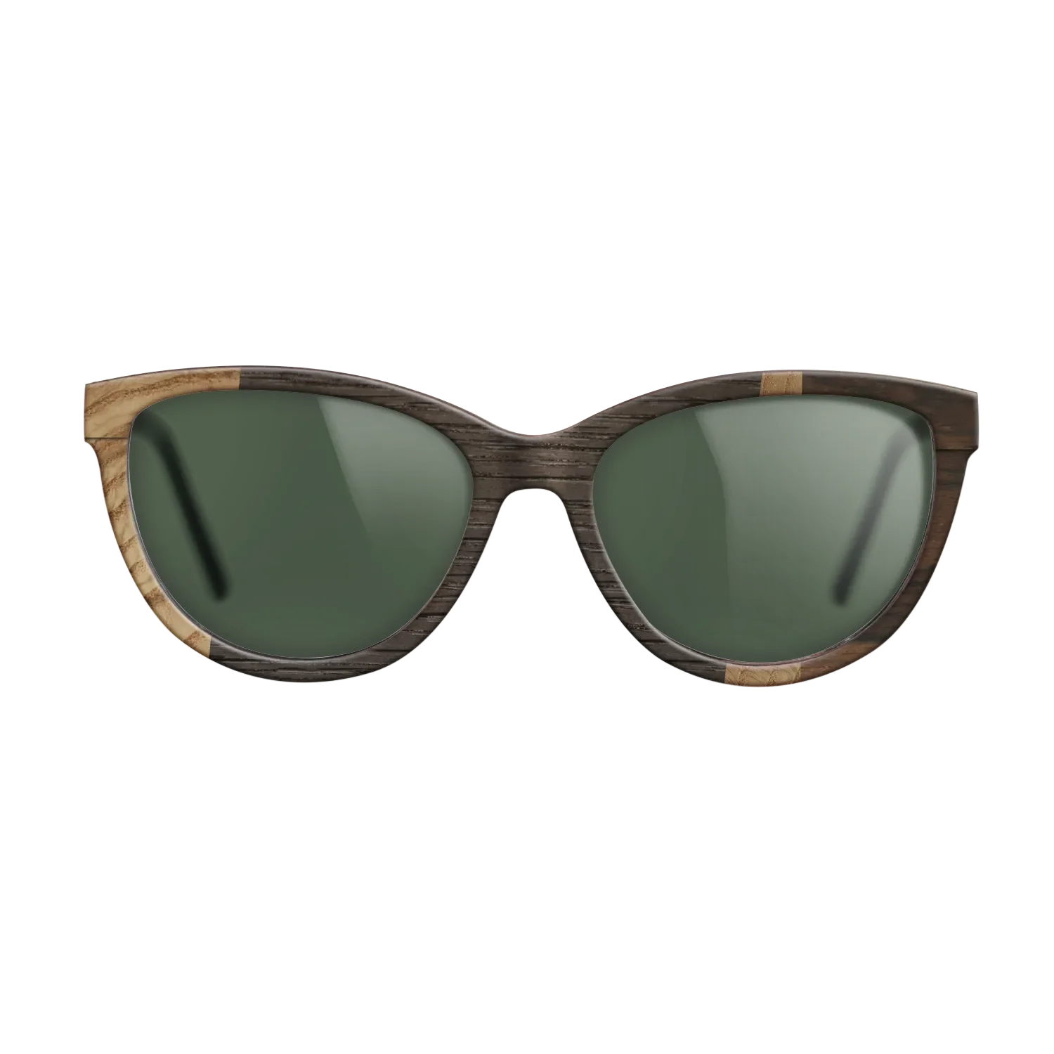 Fumed Oak,Olive Burl,Ziricote Dark Quartered: Wedge - The Maiden - Cat - 1116 - SIRIS wood optic