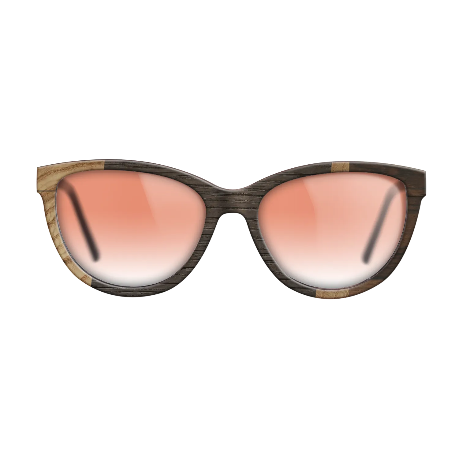 Fumed Oak,Olive Burl,Ziricote Dark Quartered: Wedge - The Maiden - Cat - 1116 - SIRIS wood optic