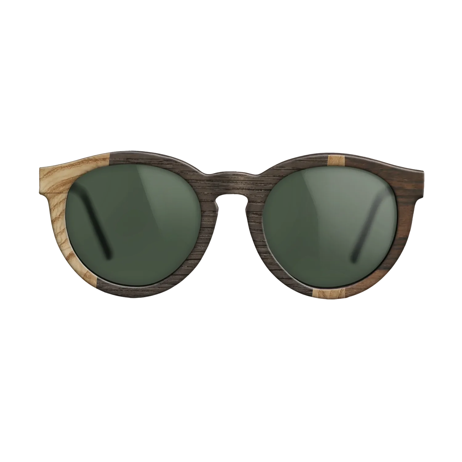 Fumed Oak,Olive Burl,Ziricote Dark Quartered: Wedge - The Rebel - Round - 1116 - SIRIS wood optic
