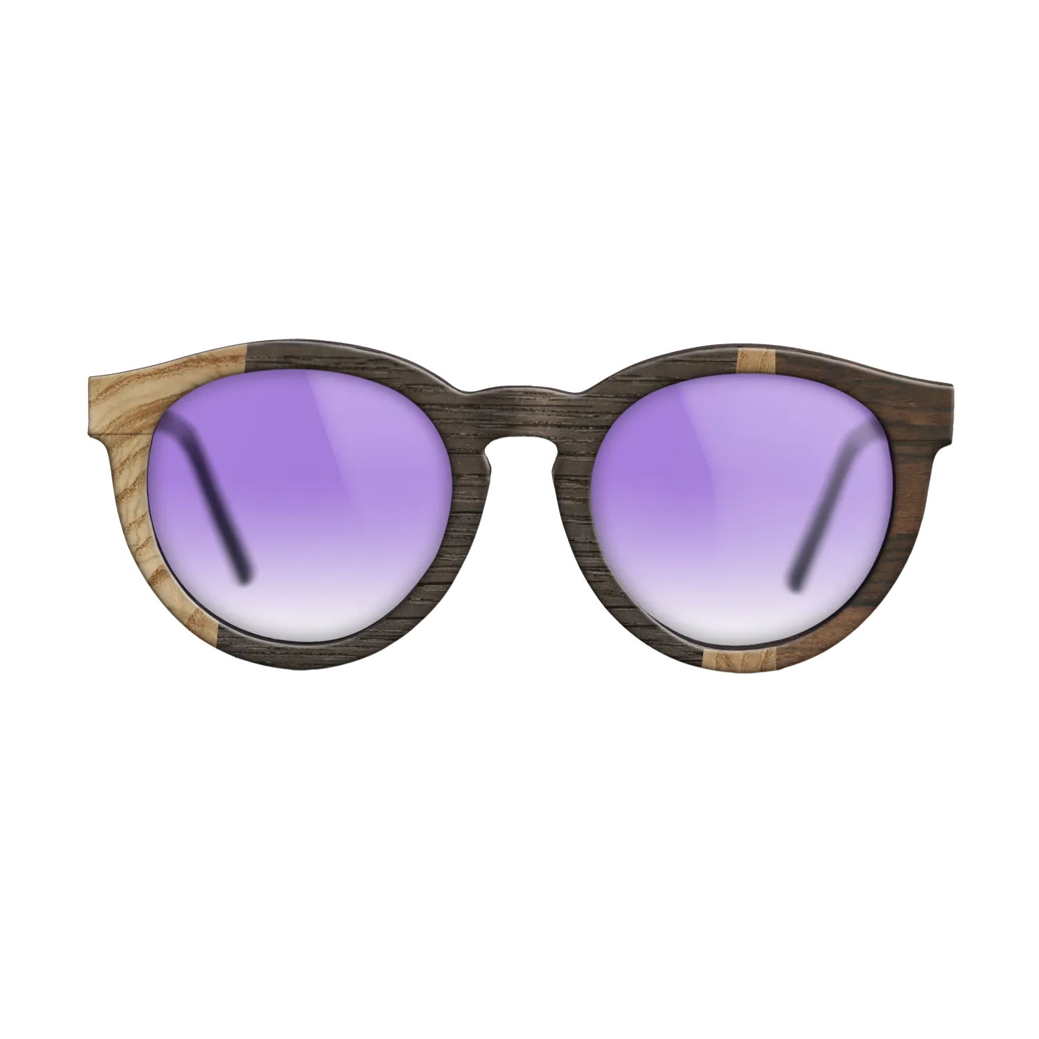 Fumed Oak,Olive Burl,Ziricote Dark Quartered: Wedge - The Rebel - Round - 1116 - SIRIS wood optic