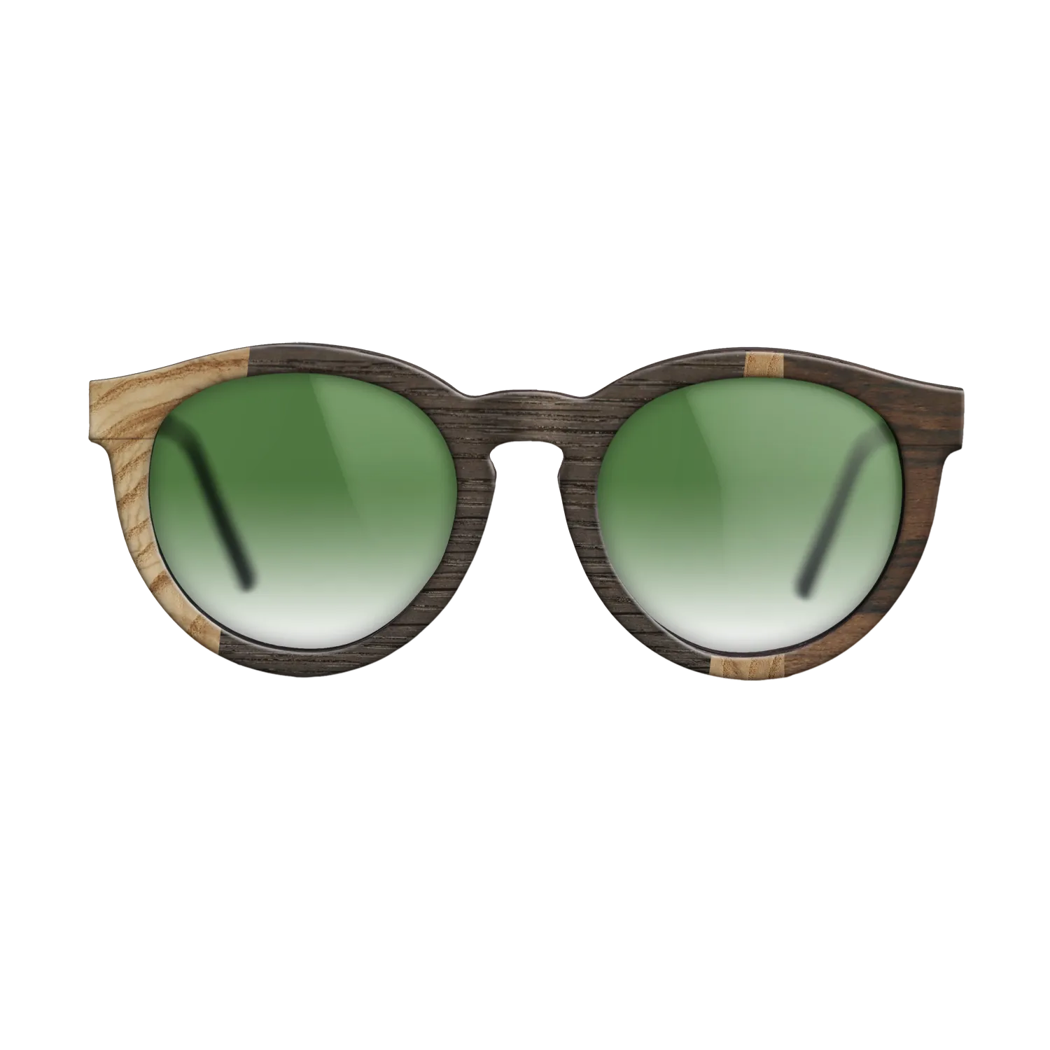 Fumed Oak,Olive Burl,Ziricote Dark Quartered: Wedge - The Rebel - Round - 1116 - SIRIS wood optic
