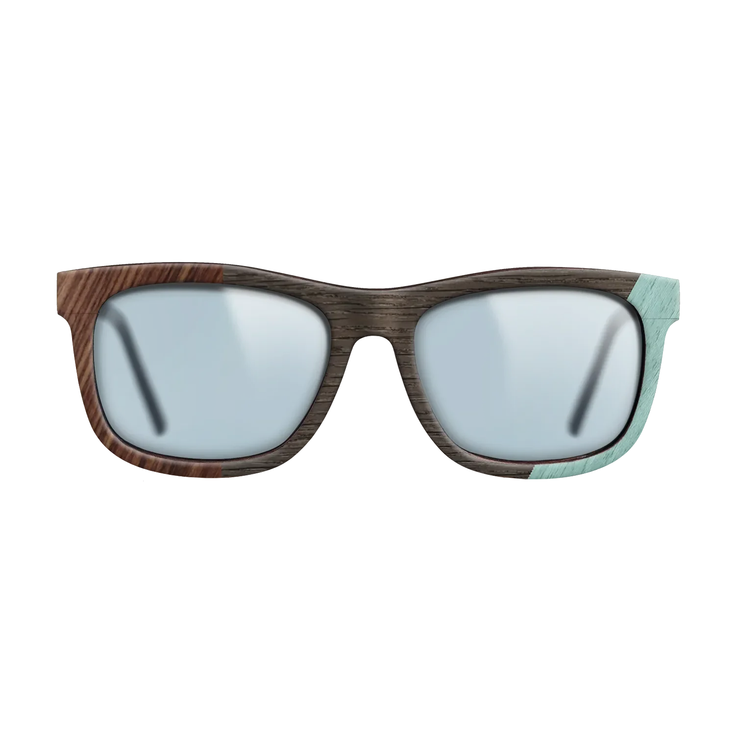 Fumed Oak,Poplar Dyed: Baby Blue,Olive Burl,Kingwood: Angle Cut - The Hero - Square - 1224 - SIRIS wood optic
