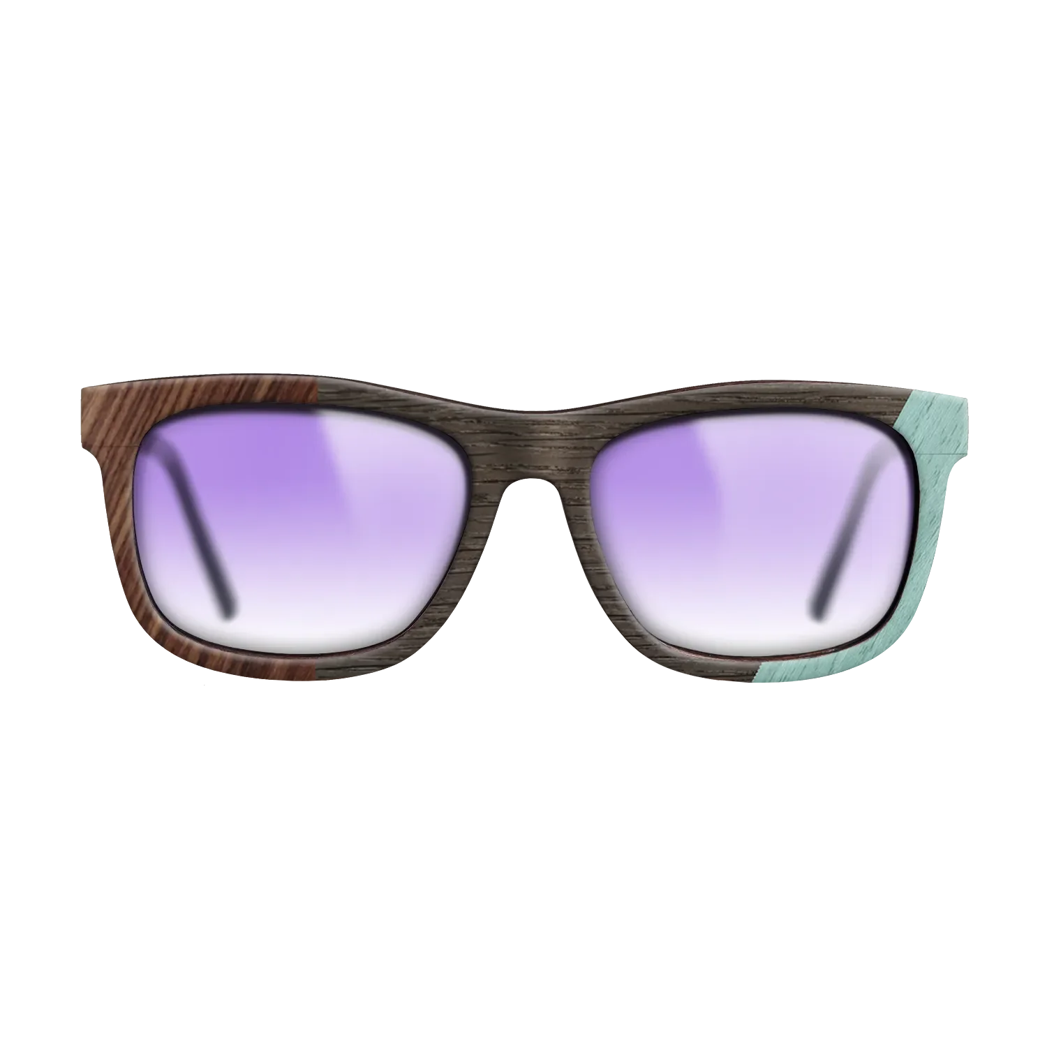 Fumed Oak,Poplar Dyed: Baby Blue,Olive Burl,Kingwood: Angle Cut - The Hero - Square - 1224 - SIRIS wood optic