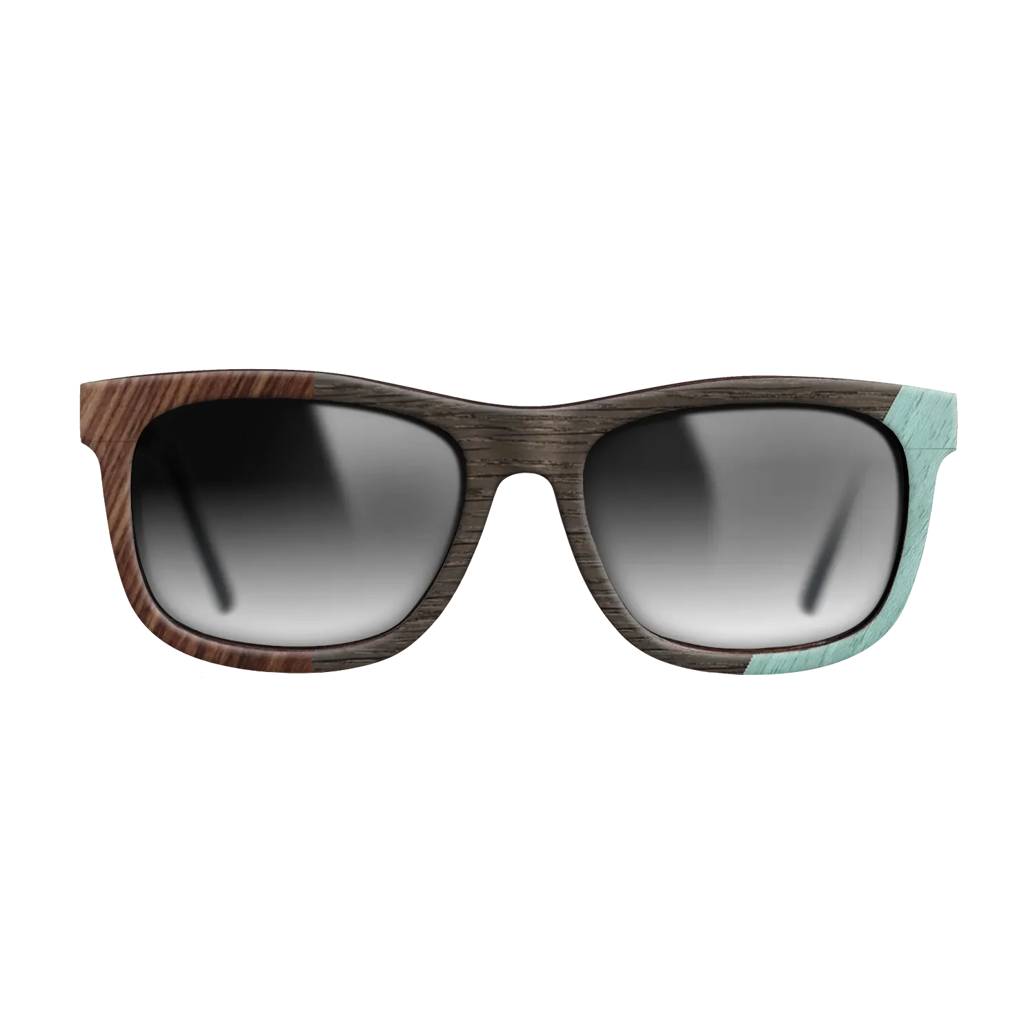 Fumed Oak,Poplar Dyed: Baby Blue,Olive Burl,Kingwood: Angle Cut - The Hero - Square - 1224 - SIRIS wood optic