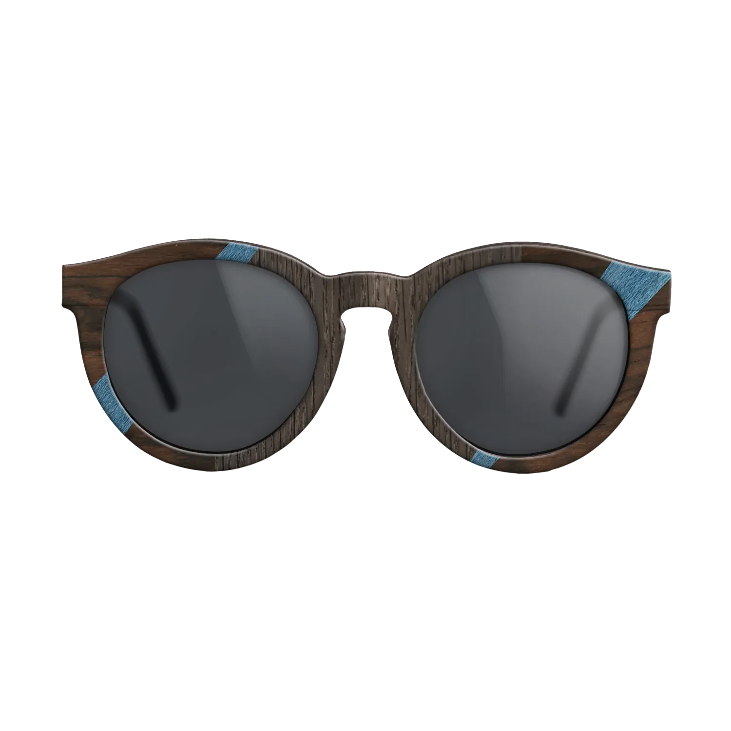 Fumed Oak,Poplar Dyed: Blue Denim,Kingwood,Ziricote Dark Quartered: Recursive - The Rebel - Round - 1703 - SIRIS wood optic
