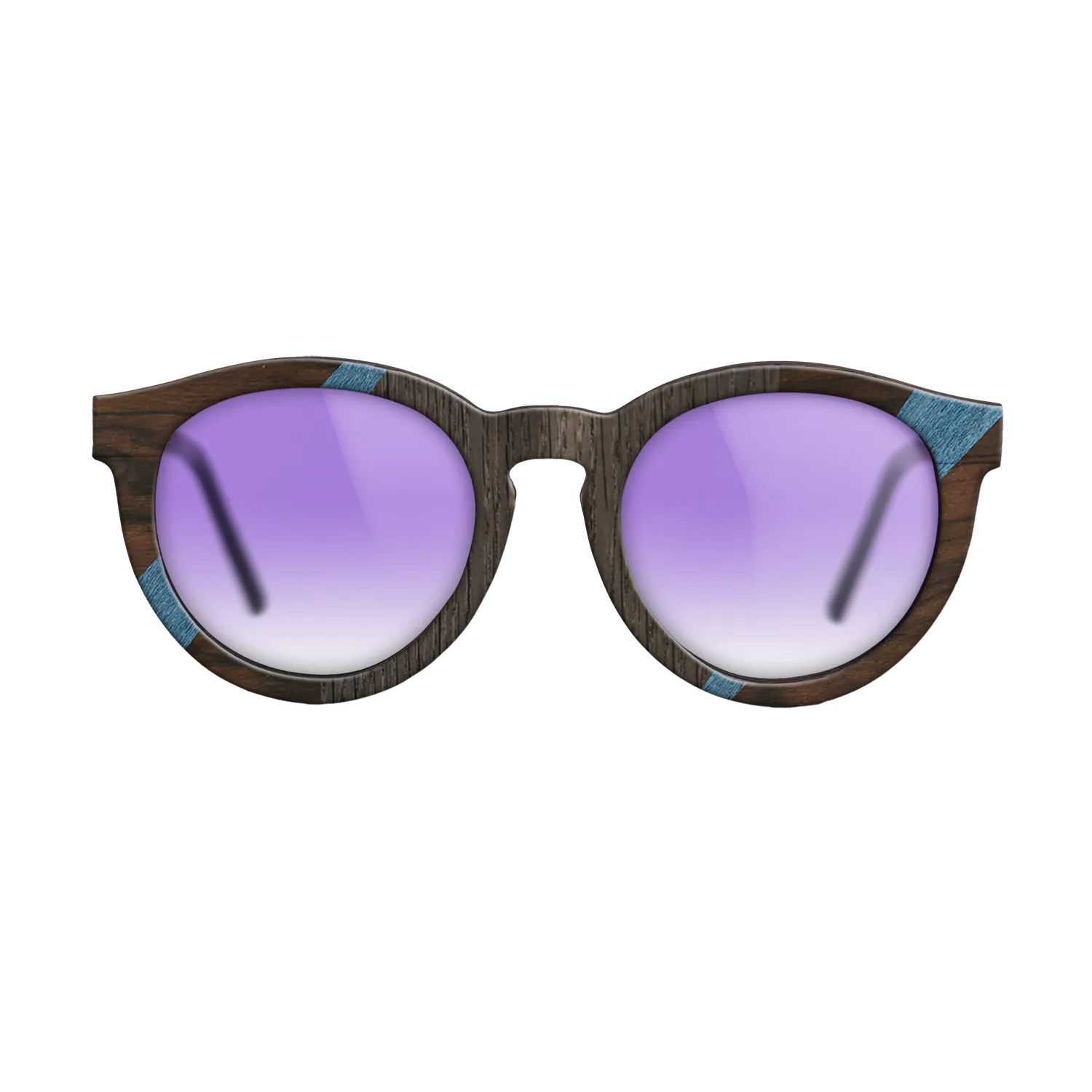 Fumed Oak,Poplar Dyed: Blue Denim,Kingwood,Ziricote Dark Quartered: Recursive - The Rebel - Round - 1703 - SIRIS wood optic
