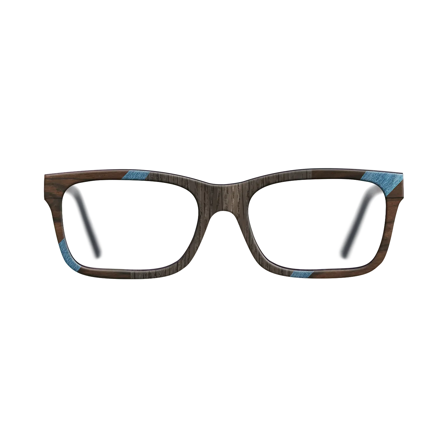 Fumed Oak,Poplar Dyed: Blue Denim,Kingwood,Ziricote Dark Quartered: Recursive - The Sage - Rectangle - 1703 - SIRIS wood optic