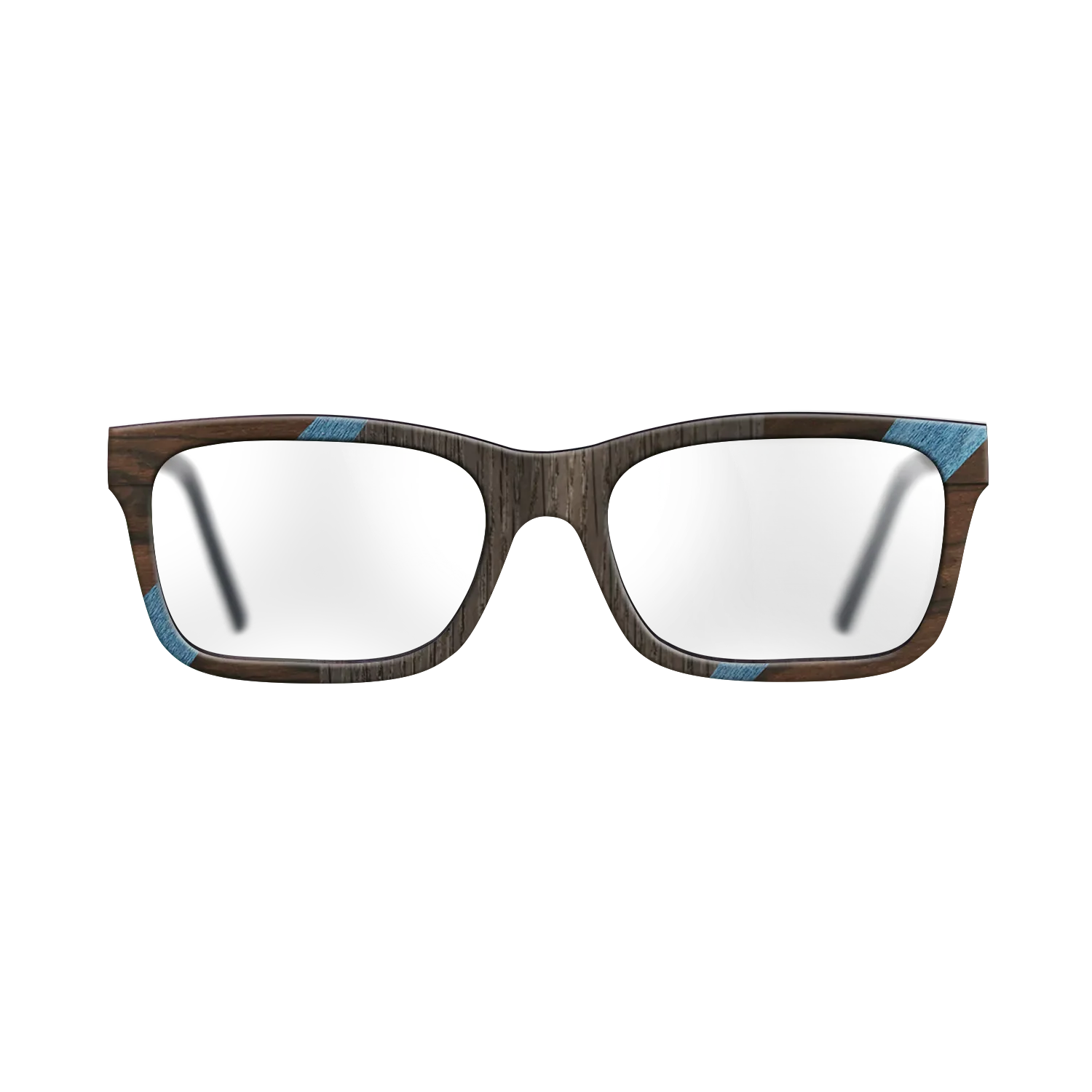 Fumed Oak,Poplar Dyed: Blue Denim,Kingwood,Ziricote Dark Quartered: Recursive - The Sage - Rectangle - 1703 - SIRIS wood optic