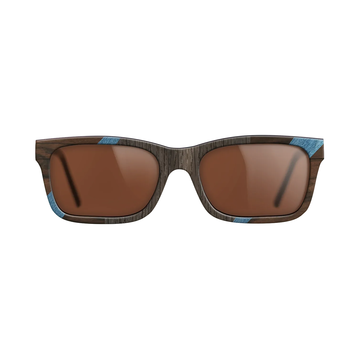 Fumed Oak,Poplar Dyed: Blue Denim,Kingwood,Ziricote Dark Quartered: Recursive - The Sage - Rectangle - 1703 - SIRIS wood optic