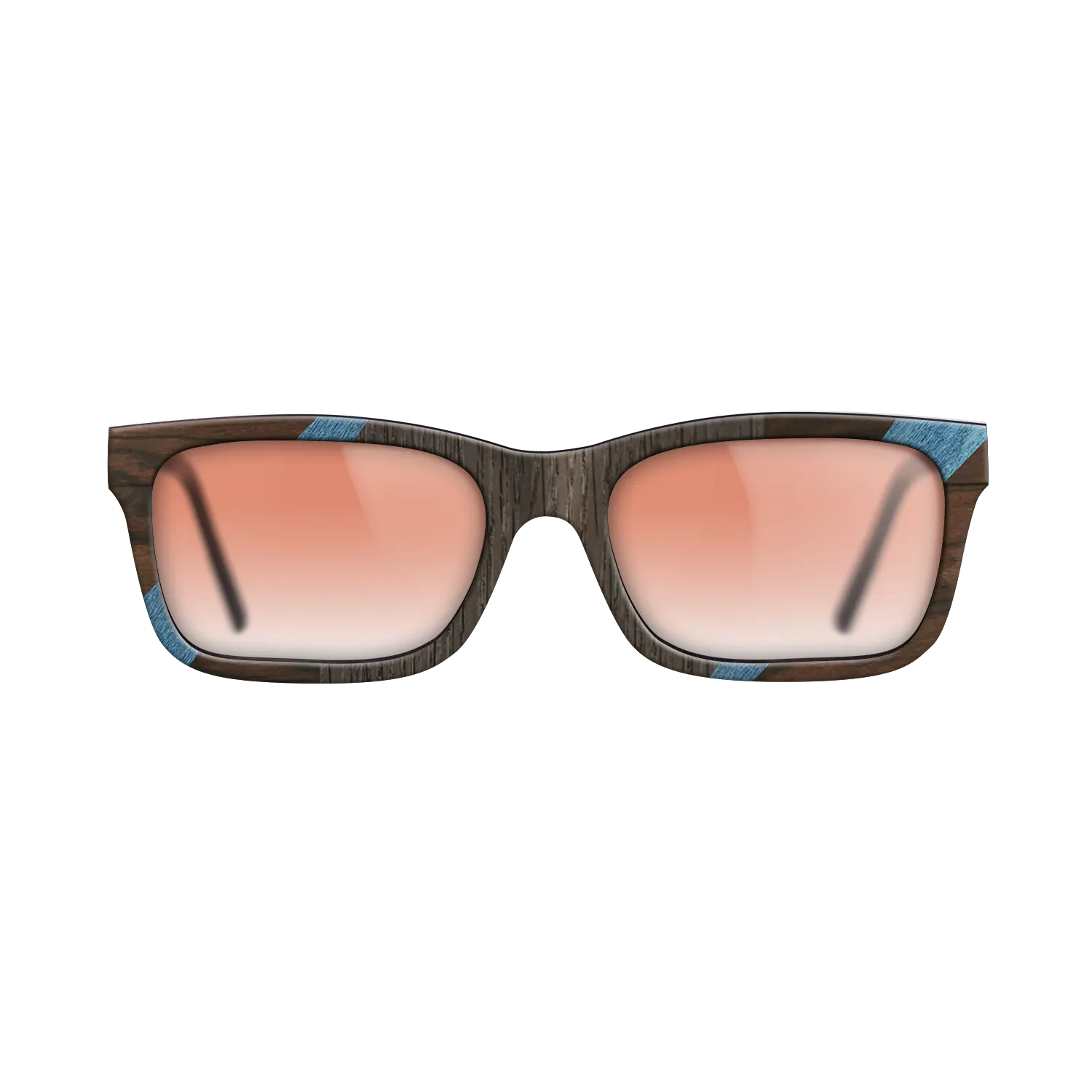 Fumed Oak,Poplar Dyed: Blue Denim,Kingwood,Ziricote Dark Quartered: Recursive - The Sage - Rectangle - 1703 - SIRIS wood optic