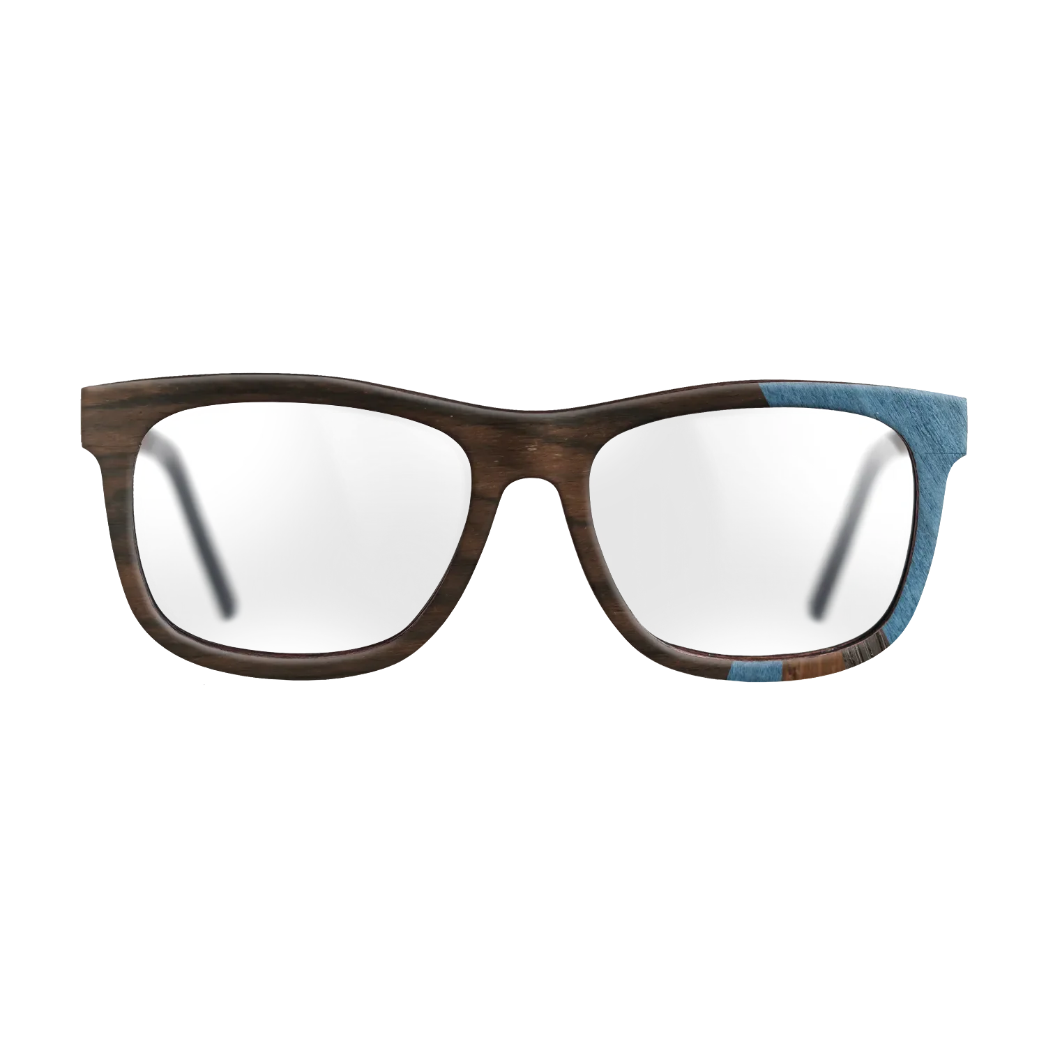 Fumed Oak,Poplar Dyed: Blue Denim,Ziricote Dark Quartered,Walnut Claro Light: Fractal - The Hero - Square - SIRIS wood optic