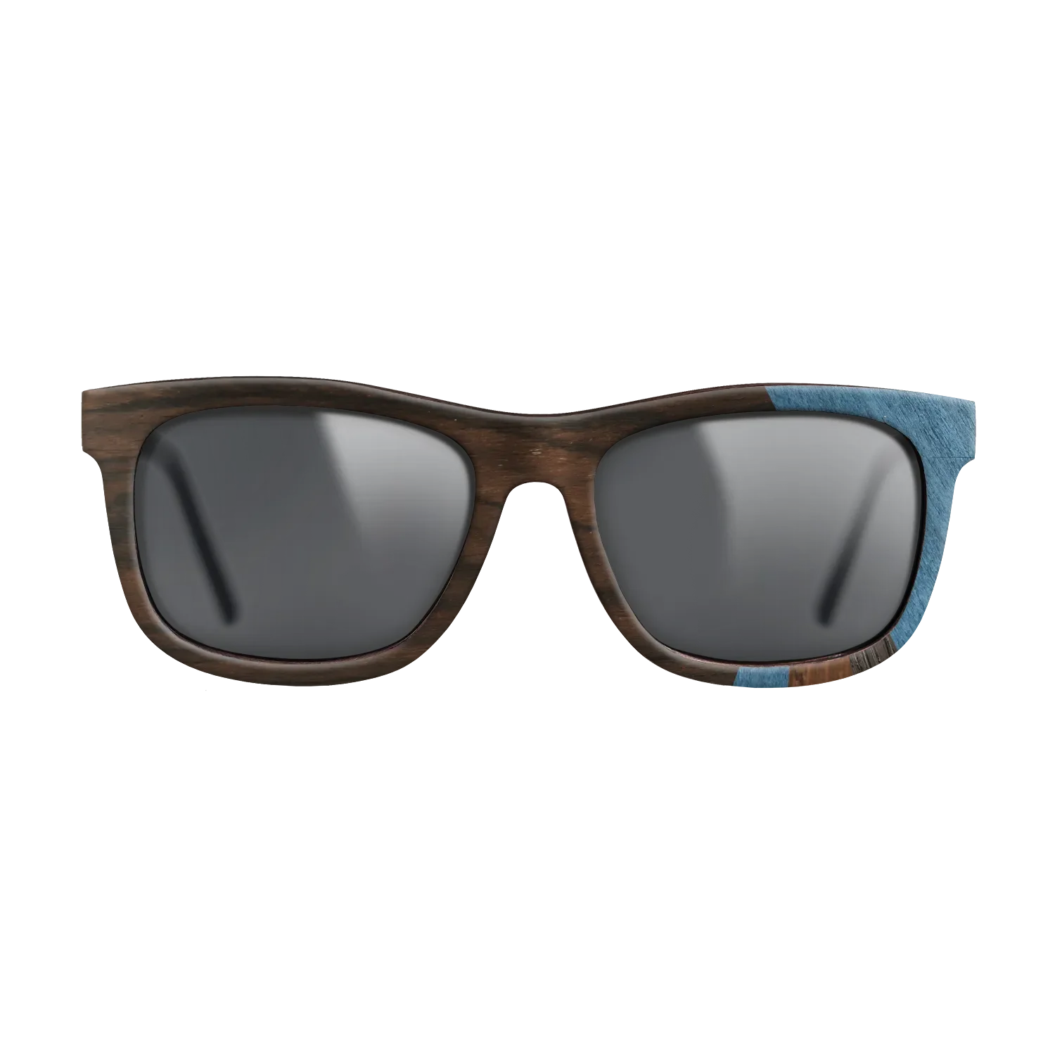 Fumed Oak,Poplar Dyed: Blue Denim,Ziricote Dark Quartered,Walnut Claro Light: Fractal - The Hero - Square - SIRIS wood optic