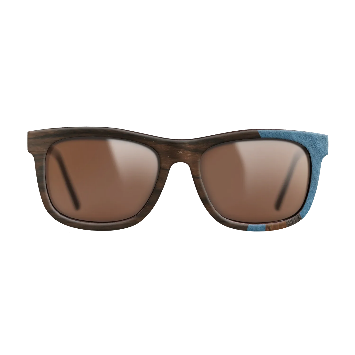 Fumed Oak,Poplar Dyed: Blue Denim,Ziricote Dark Quartered,Walnut Claro Light: Fractal - The Hero - Square - SIRIS wood optic