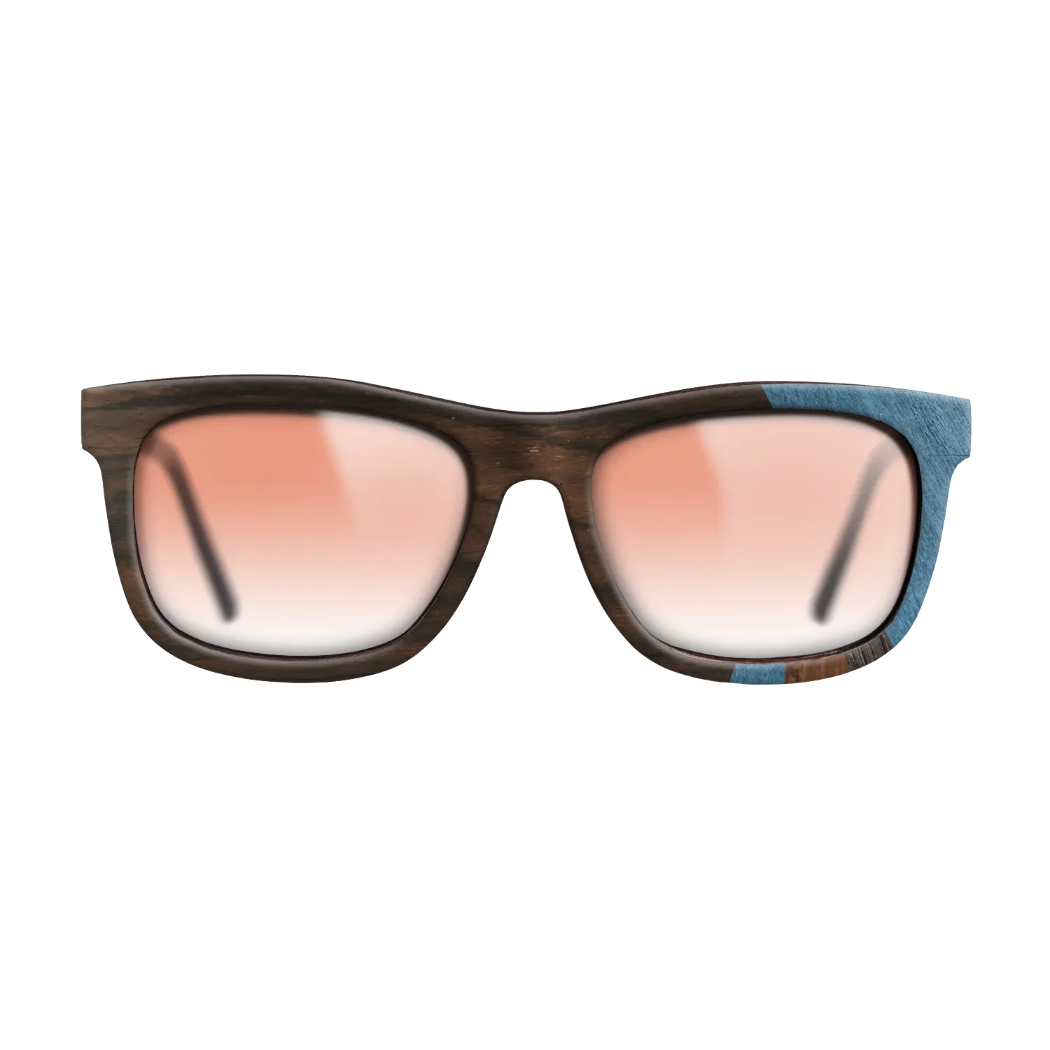 Fumed Oak,Poplar Dyed: Blue Denim,Ziricote Dark Quartered,Walnut Claro Light: Fractal - The Hero - Square - SIRIS wood optic