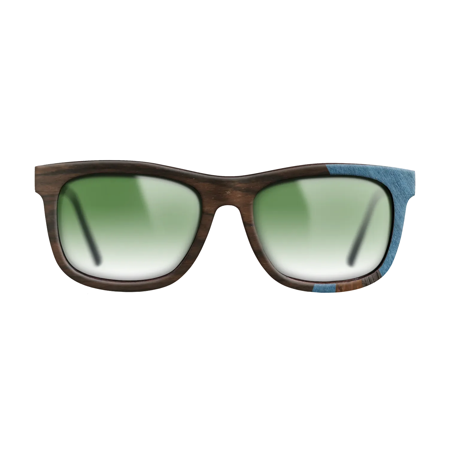 Fumed Oak,Poplar Dyed: Blue Denim,Ziricote Dark Quartered,Walnut Claro Light: Fractal - The Hero - Square - SIRIS wood optic