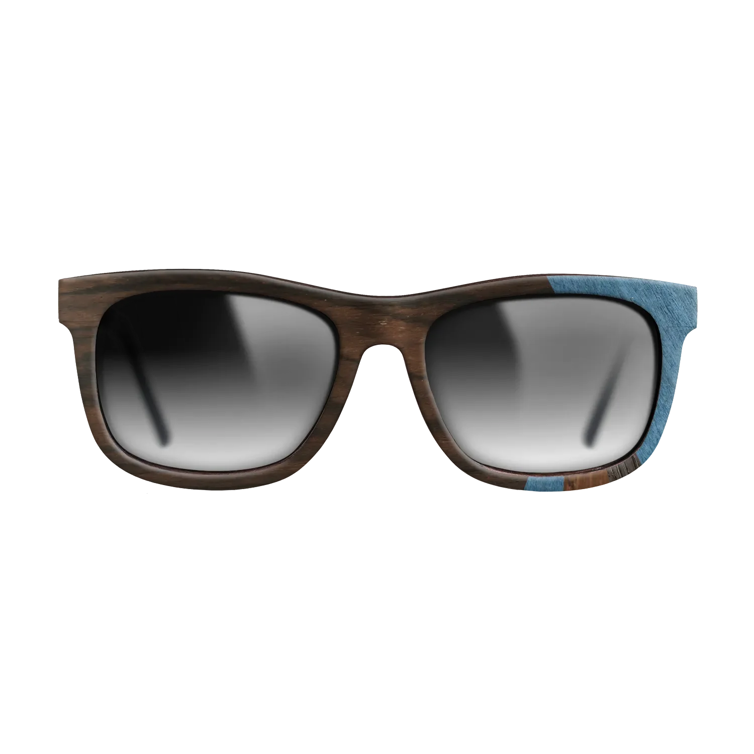 Fumed Oak,Poplar Dyed: Blue Denim,Ziricote Dark Quartered,Walnut Claro Light: Fractal - The Hero - Square - SIRIS wood optic