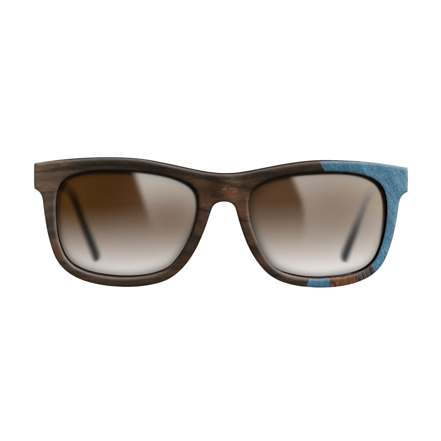 Fumed Oak,Poplar Dyed: Blue Denim,Ziricote Dark Quartered,Walnut Claro Light: Fractal - The Hero - Square - SIRIS wood optic