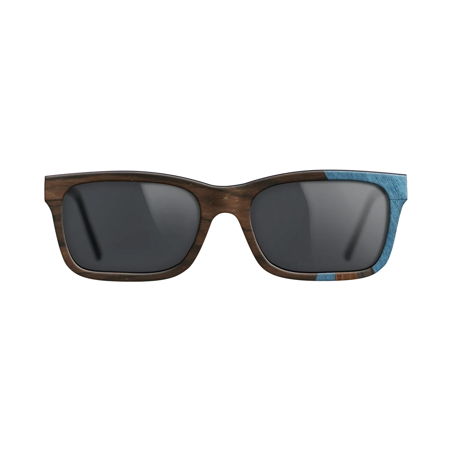 Fumed Oak,Poplar Dyed: Blue Denim,Ziricote Dark Quartered,Walnut Claro Light: Fractal - The Sage - Rectangle - SIRIS wood optic